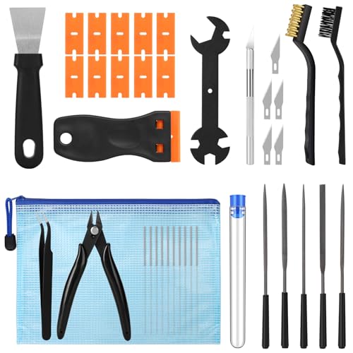 38PCS 3D Printer Tools, Nozzle Cleaner & Scraper Set - style: 38-Piece Kit