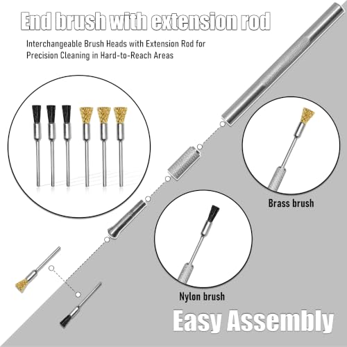 Spray Gun Cleaning Kit, Airbrush Cleaning Kit, Universal Paint Gun Cleaner Brushes Set, Paint Sprayer Cleaning Kit