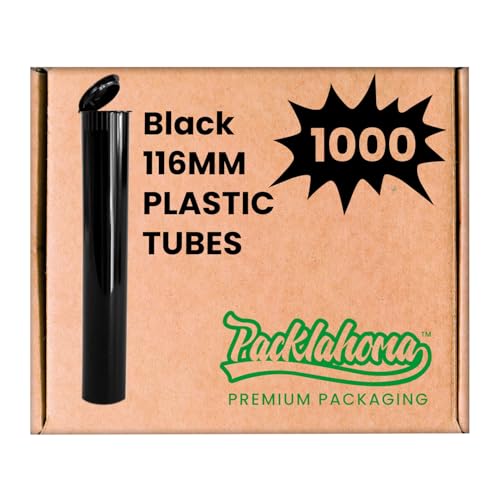 Pop Top Tubes 116mm Black 1000 Ct.