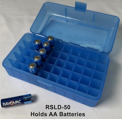 MTM Case-Gard RSLD-50-10 Flip-Top Ammo Box, 50 Round, Green - color: Green