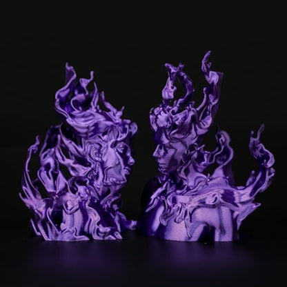 OVV3D Silk PLA Filament 1.75mm, Upgrade Purple PLA Filament 3D Printer Filament, Silk Purple 3D Printing Filament, 3D Filament 1.75 +/- 0.02mm, Silk 1.75 PLA Filament for 3D Printer and 3D Pen, 1kg - color: Silk Purple
