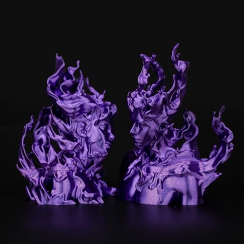 OVV3D Silk PLA Filament 1.75mm, Upgrade Purple PLA Filament 3D Printer Filament, Silk Purple 3D Printing Filament, 3D Filament 1.75 +/- 0.02mm, Silk 1.75 PLA Filament for 3D Printer and 3D Pen, 1kg - color: Silk Purple