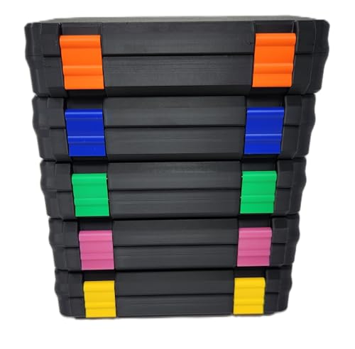 3D Printed - 3ml Vial Storage Case - Freezer Safe Hard Shell Peptide Case for Home, Fridge, Travel (Black/Green, 50 3ml Vials) - color: Black/Green, size: 50 3ml Vials