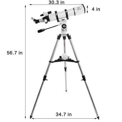 Gskyer Telescope 600x90mm AZ Astronomical Refractor Telescope for Adults - color: White