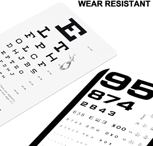 PECULA Eye Chart, Pocket Eye Charts, Snellen and Rosenbaum Pocket Eye Chart for Eye Exams (2 in 1) - color: 1* PECULA