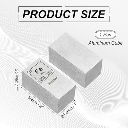 PATIKIL Iron Cube, 1x1x2 Fe Density Stick High Density Element Rod Unique Metal Cube Periodic Table of Elements Collections Lab Experiment Teacher Scientific Classes - size: 1x1x2", style: Iron