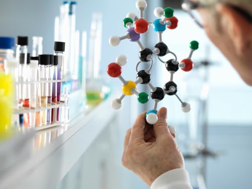207pcs Chemistry Molecular Model Kit, 79 Atoms 18 Electron Cloud Orbitals 110 Links Bonds, Organic Chemistry Molecule Set For Middle, High School, College Educational, Learning Structure and Reactions