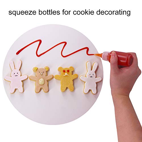 24 Pack 1-Ounce Plastic Squeeze Bottles with Measurement - size: 1oz 24pack