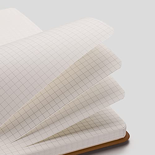 AHGXG Graph Paper Notebook, 384 Pages, 120GSM, A5 (5.7'' × 8.3'') - color: Black Brown, size: A5