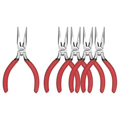Needle Nose Pliers, 5 Inch, 5 Pack, Jewelry Making Tools - color: 5 Pcs