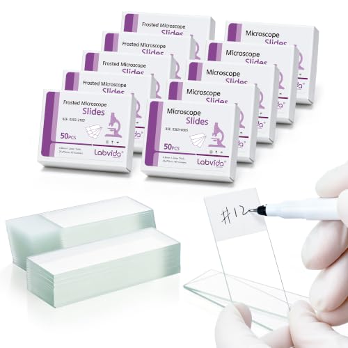 500pcs Blank Microscope Slides, Dim.75x25x1mm, LVQ096B - color: LVQ096B