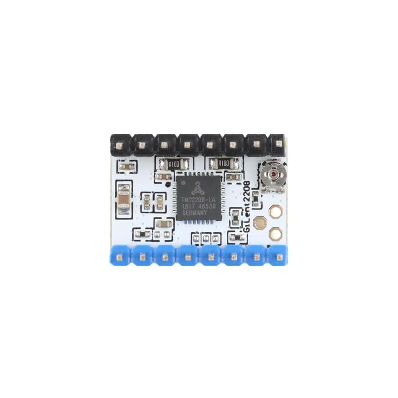 5Pcs TMC2208 Stepper Motor Driver Ultra-Quiet 3D Printer Accessory with Heat Sink Yellow Pin