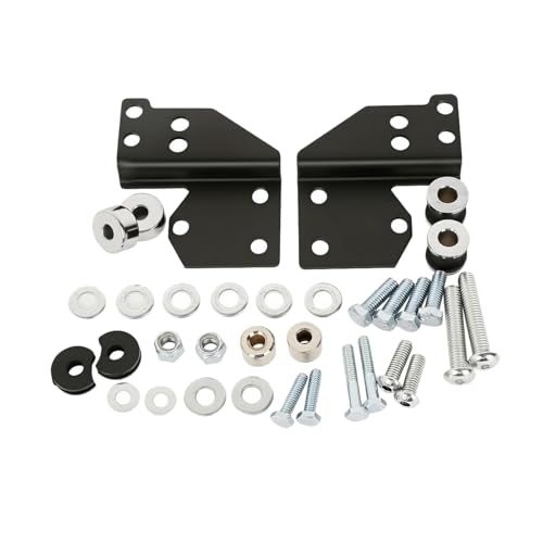 Detachable Docking Hardware Kit for Harley Touring 1997-2008,Road King, Road Glide, Street Glide & Electra Glide(Replace:53803-06) Also 53660-05, 53658-05 for 1994-1996 Models - color: chrome#53803-06