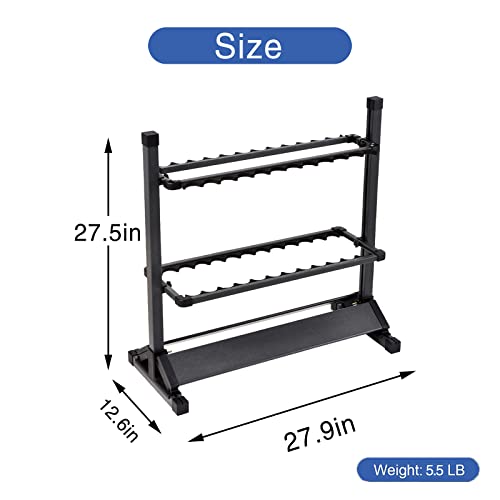 JOYWAVE Fishing Rod Holders,Aluminium Fishing Pole Holders,Portable Fishing Rod Rack,Holds Up to 24 Rods,Fishing Pole Vertical Ground Display Rack - color: Gray