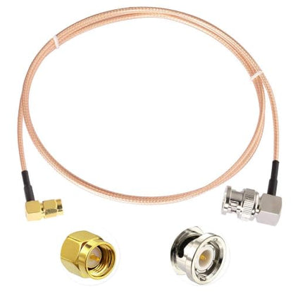 Superbat SMA to BNC Cable 3ft 50ohm RG316 SMA Male to BNC Male Cable 2-Pack - color: Straight cable+right angle cable 3ft