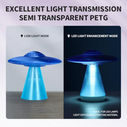 Translucent PETG Filament 1.75mm, 6kg, 6-Color Bundle - color: Mtranslucent Petg 1kg*6
