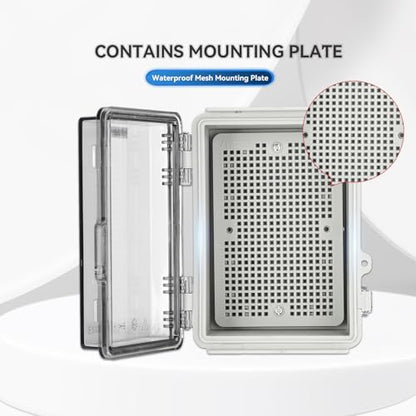 Mollom Transparent Cover Outdoor Junction Box (6.9x4.9x3.5In) - size: 6.9x4.9x3.5"