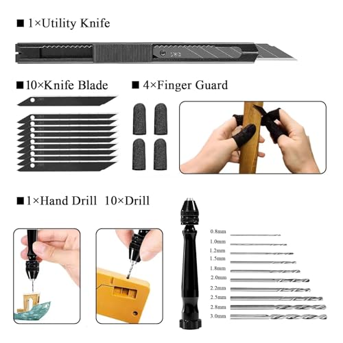 62pcs 3D Printer Tools, 3D Print Accessories Kit Includes Nozzle Cleaning Kit, Deburring Tools, Removal Tools, Needle Files, Brushes, Cutters, Craft Knife, Tweezers, Drills for 3D Prints Finishing