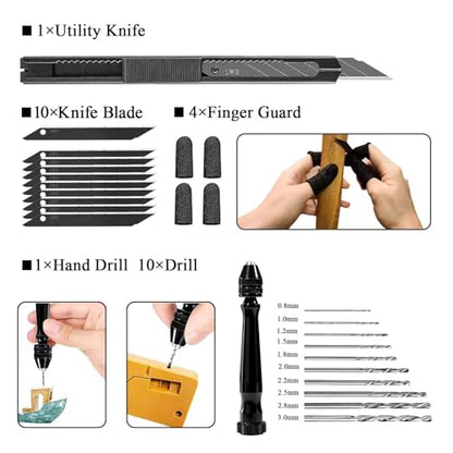 62pcs 3D Printer Tools, 3D Print Accessories Kit Includes Nozzle Cleaning Kit, Deburring Tools, Removal Tools, Needle Files, Brushes, Cutters, Craft Knife, Tweezers, Drills for 3D Prints Finishing