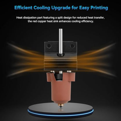 K1/K1 Max/K1C Hotend Upgrades Kit, K1 Series Ceramic Heating Block Kit, 3D Printers Hotend with Integrated Quick-Swap Nozzle, Supports 300°C High Temperature, 600mm/s High-Speed - size: K1C Ceramic Heating Block Kit