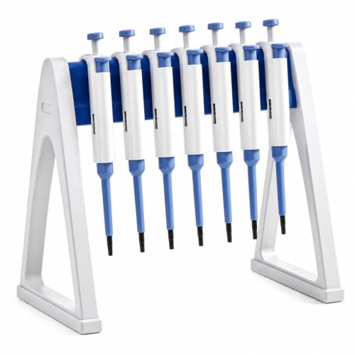 Laboratory Pipette Stand 7-8 Place Pipettor Rack, Stable A Shaped - style: A Shaped, Hold 7-8 Pipettors