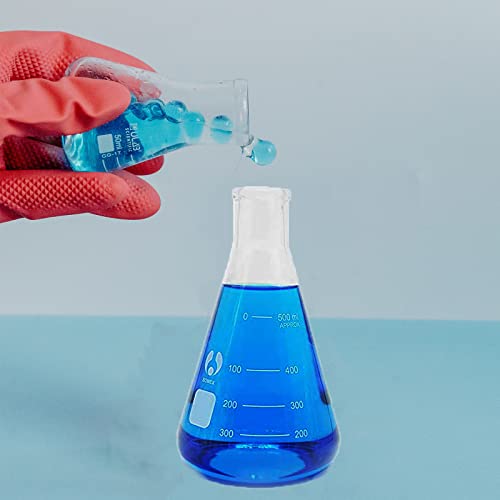 500ml Narrow Mouth Graduated Erlenmeyer Flasks 1 Pack - size: 500ml
