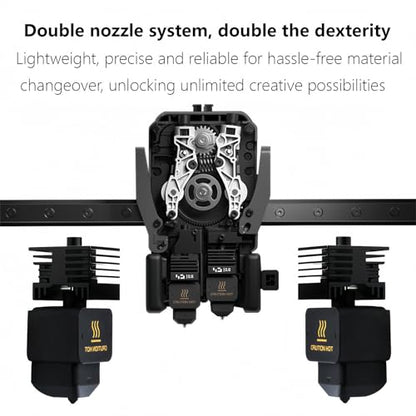 0.8MM H2D Hotend, Upgraded Hardened Steel Nozzle Print Head Hot End Assembly Kit for Bambu Lab H2D/A1/A1 Mini 3D Printer - style: 0.8mm Hotend (1PCS)