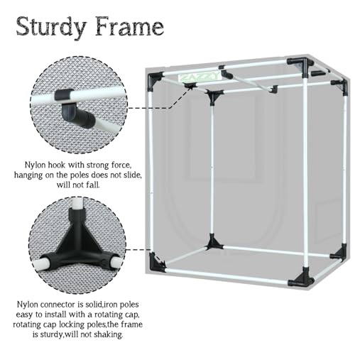 Zazzy Grow Tent 18"x30"x36" Heavy Duty Indoor Growing Tents - size: 18"x30"x36"