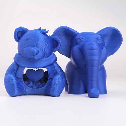 eSUN PLA Basic Filament 1.75mm, 1KG Spool (2.2 LBS),Blue - color: 1.blue, size: 1KG