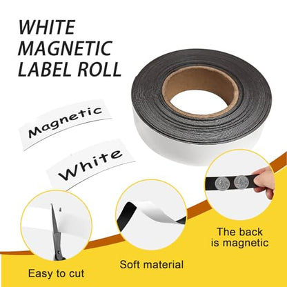 Magnetic Labels Dry Erase,1" x15ft - size: 1"x15ft