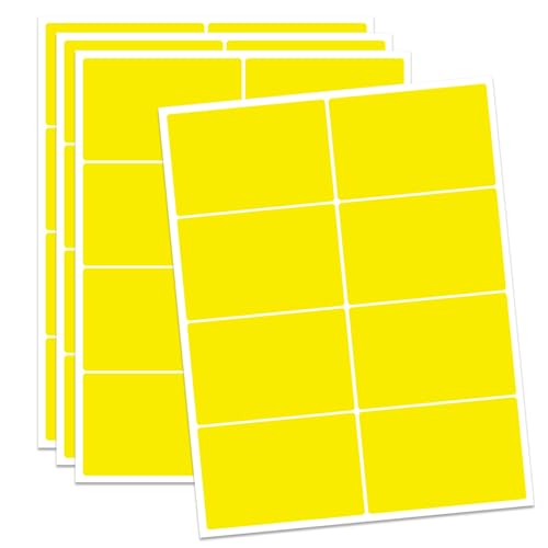 Ououstate Removable Yellow Labels 3" x 2" Moving Stickers for Packing Box - color: Yellow