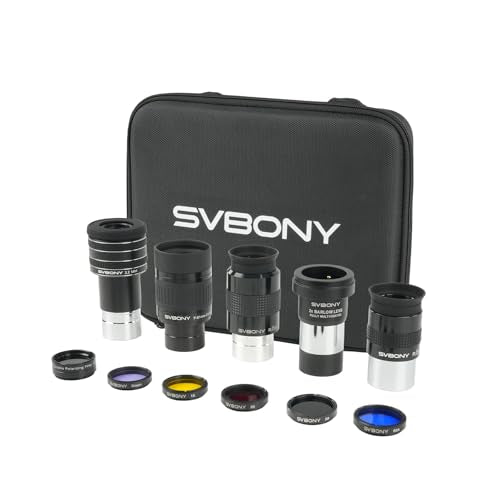 SVBONY SV233 Telescope Eyepiece Set, 12 Piece Telescope Accessory Kit - style: Deluxe Set 12 pieces