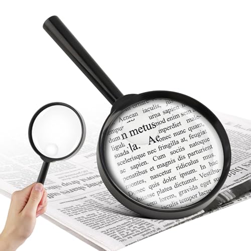 10X 30X Magnifier, Handheld Magnifying Glass for Reading
