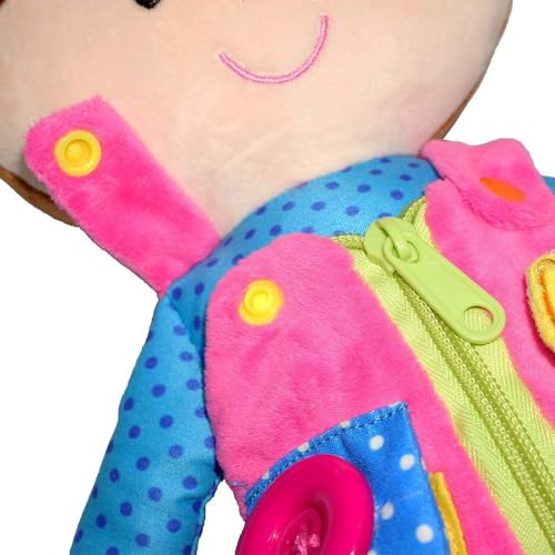 June Garden 15" Belle Montessori Learn-to-Dress Plush Doll - color: Belle