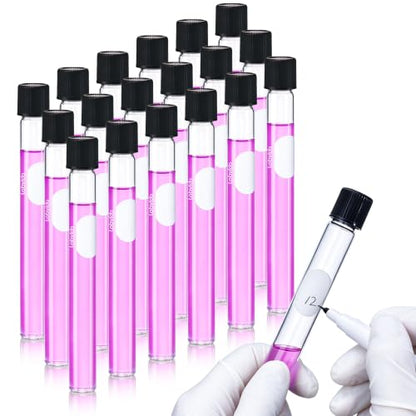 40pcs 15ml Serological Test Tubes with Black Bakelite Screw Caps - color: 40pcs of Vol.15ml with black screw caps