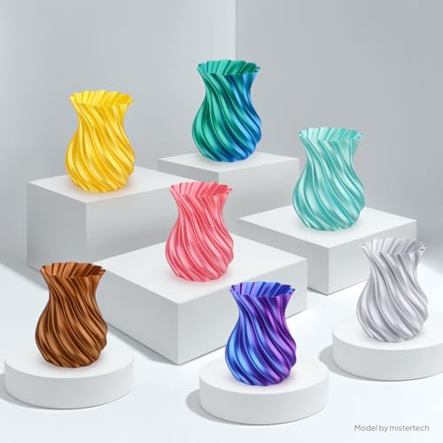 Silk PLA 3D Printer Filament 1.75mm 1kg, Silk Bluish Purple PLA - color: 1*silk Bluish Purple