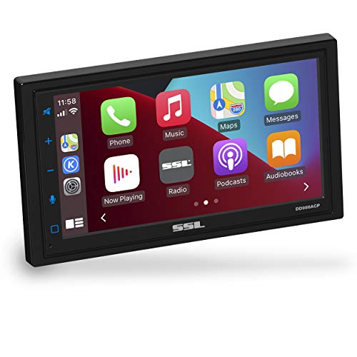 Sound Storm Laboratories DD988ACP Car Audio Stereo System - Android Auto, Double-Din with 6.75 Inch Capacitive Touchscreen, Bluetooth Audio and Calling Head Unit, No CD Player, Radio Receiver - style: 6.75 inch