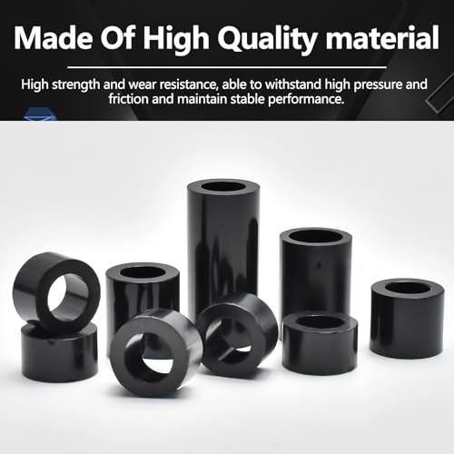 795Pcs Nylon Round Spacer Non-Thread Plastic Standoff Assortment Kit Black Nylon Spacer Washers for Protect Accessories On Circuit Boards Od 7mm Id 3/4/5mm Length 4/5/ 6/8/ 10/15/18/20/ 25mm
