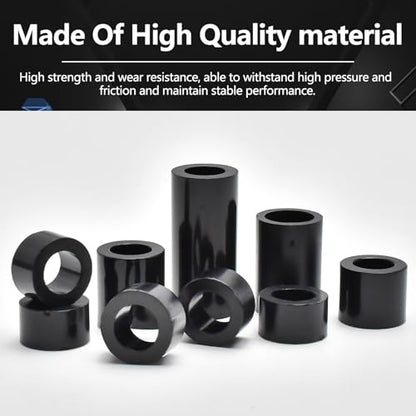 795Pcs Nylon Round Spacer Non-Thread Plastic Standoff Assortment Kit Black Nylon Spacer Washers for Protect Accessories On Circuit Boards Od 7mm Id 3/4/5mm Length 4/5/ 6/8/ 10/15/18/20/ 25mm