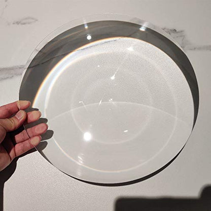 2-Pack Large Fresnel Lenses Φ300mm(11.81") Focal Length 260mm Acrylic Magnifier for Solar Heating,Solar Cooking,Visual Education. (Focal Length 260mm) - size: Focal length 260mm