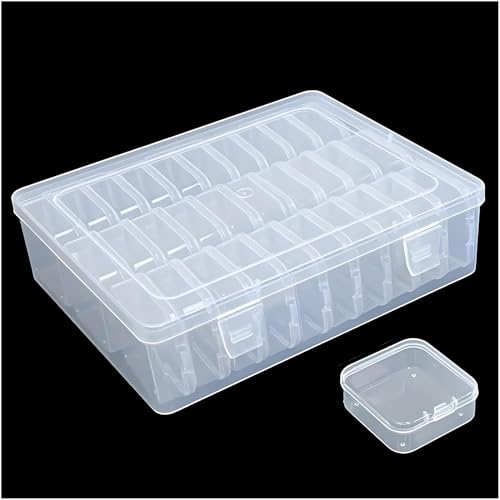 31-Piece Clear Inner Box Organizer for Hardware - color: Clear