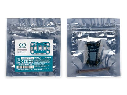 Arduino Modulino Buttons [ABX00110] - Qwiic-Compatible 3-Button Module with LEDs for Arduino Projects and Interactive Controls - style: Buttons