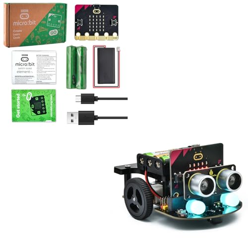 KEYESTUDIO Micro:bit V2 Robot + Microbit V2 Go Kit