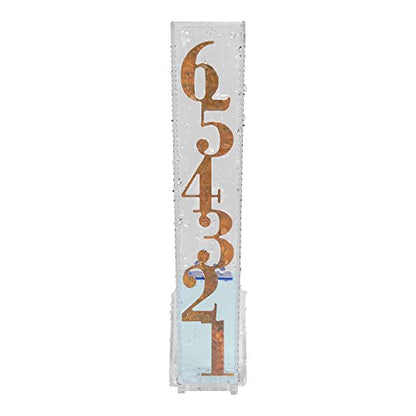 La Crosse 705-110 Easy Read 6-Inch Patina Rain Gauge, Clear