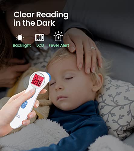 Forehead Thermometer for Adults and Kids, Digital Baby Thermometer - color: White
