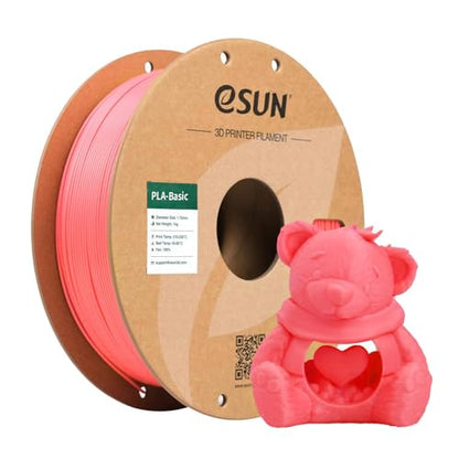 eSUN PLA Basic Filament 1.75mm Pink, 1KG Spool (2.2 LBS) - color: 1.pink, size: 1KG