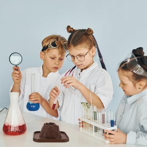 Toddmomy 5Pcs Volcanic Model Volcano Science Kit Eruption Toy DIY Demonstration Props Educational Craft Kits (Pack of 2) - size: 14.6x14.6cm (Pack of 2)