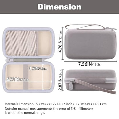 khanka Case for Liene Pearl N200 Pro Portable Photo Printer,Golden - color: Golden, style: for 2x3"N200 Pro