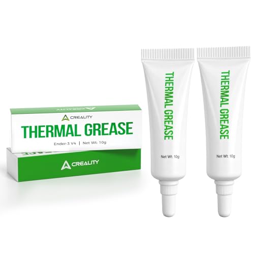 Creality Official 3D Printer High Thermal Grease, 350℃ High-Temperature Resistant Paste, Excellent Thermal Conductivity Grease for 3D Printer Hotend/Nozzle, Suitable for All 3D Printers (2PCS) - size: 2 PCS, style: Thermal Grease