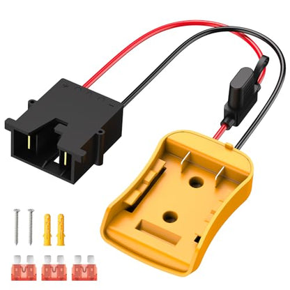 Kzreect for Power Wheel Battery Adapter Compatible with Dewalt 20V Battery - size: Compatible with Fisher-Price Connector